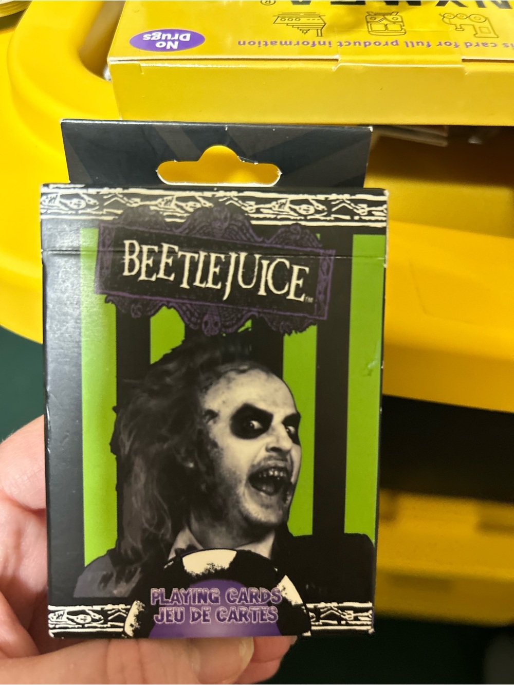 Beetlejuice playing Cards - Green & Black